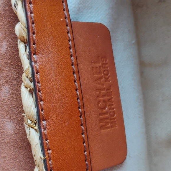 Michael Kors Beige and Brown Woven Handbag - Picture 11 of 13